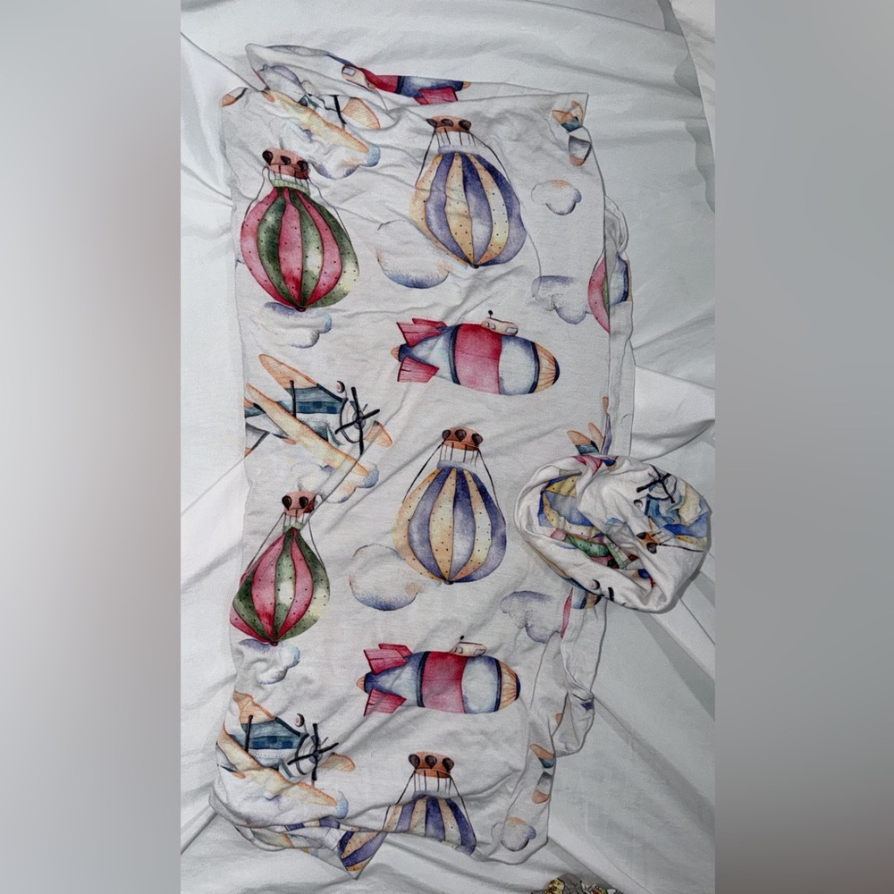 Posh Peanut Swaddle and Hat Set GUC